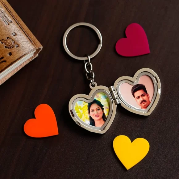 Metal Heart Keychain